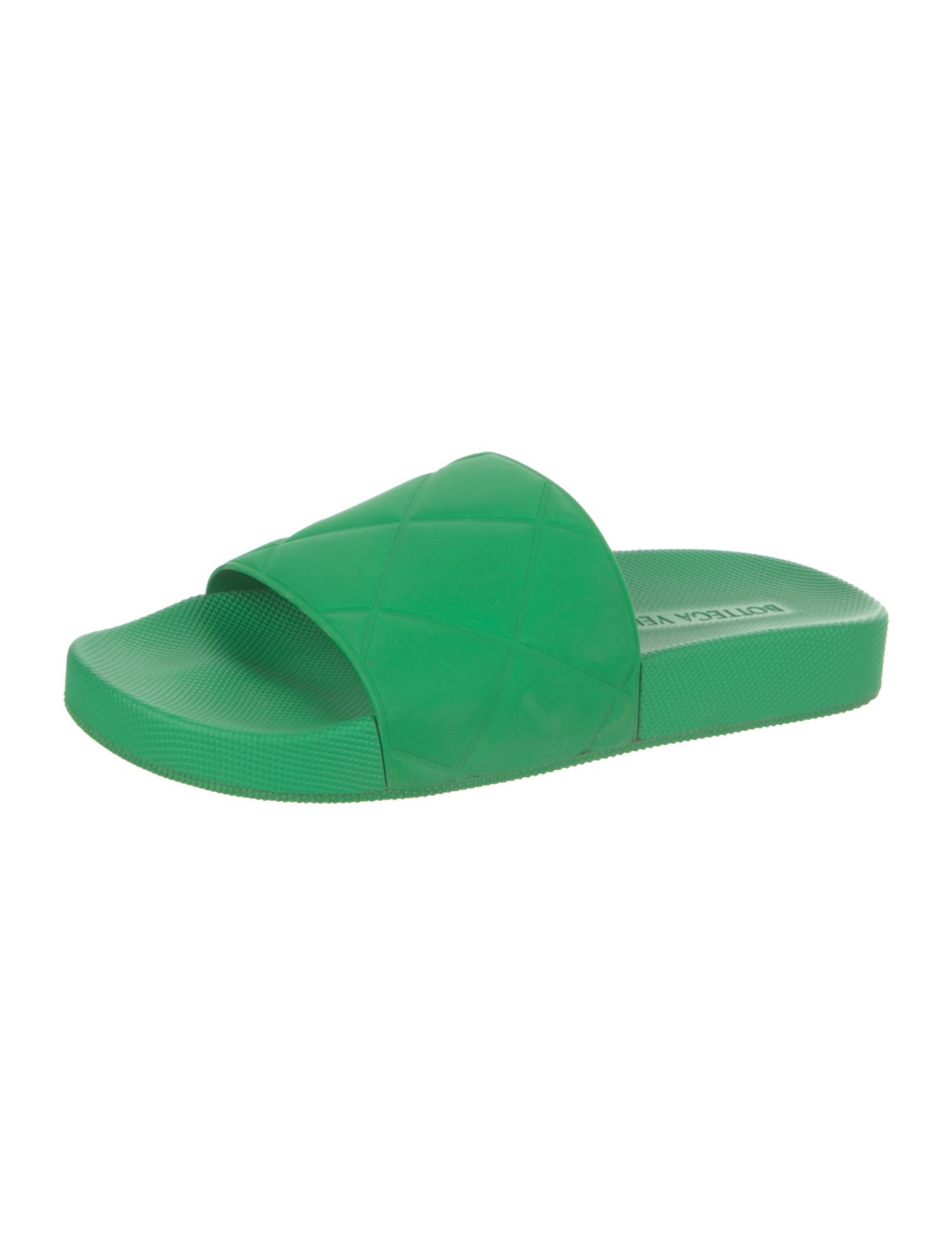 Bottega Veneta Quilted Pattern Rubber Slides