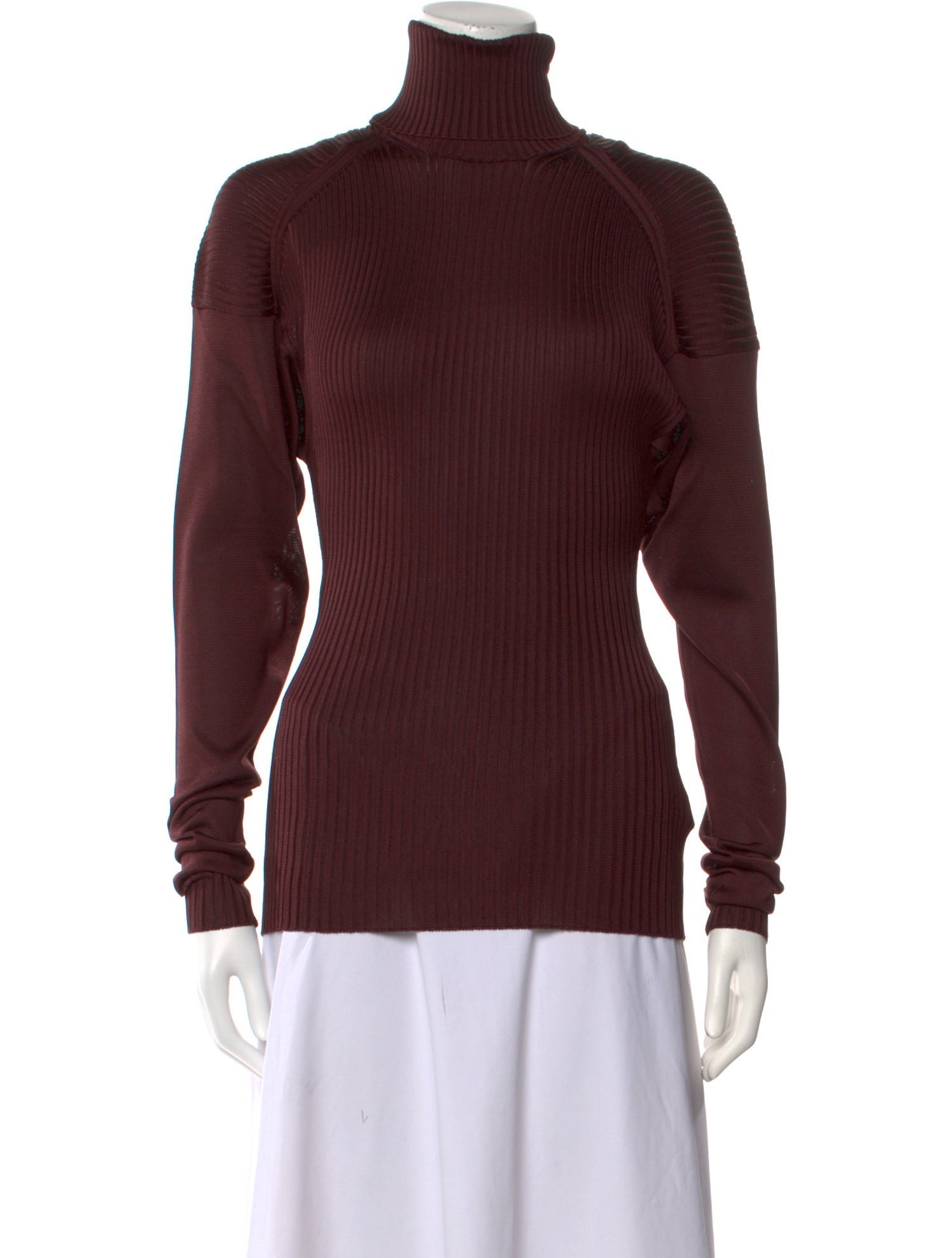 Bottega Veneta Silk Turtleneck Top