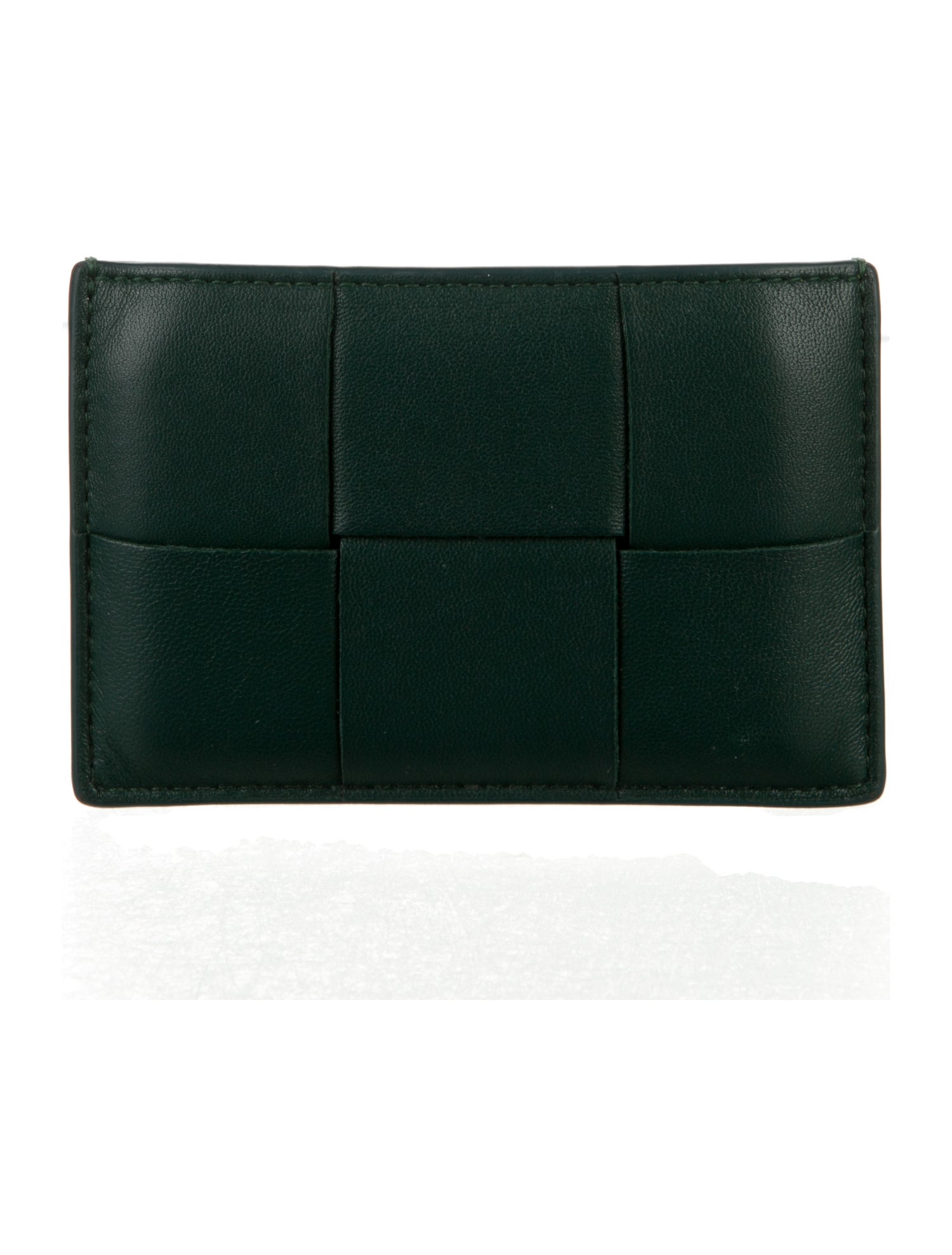 Bottega Veneta Intrecciato Weave Leather Compact Wallet