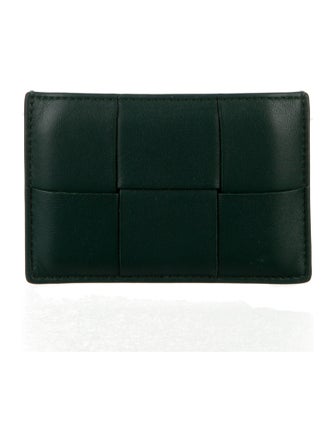 Bottega Veneta Intrecciato Weave Leather Compact Wallet