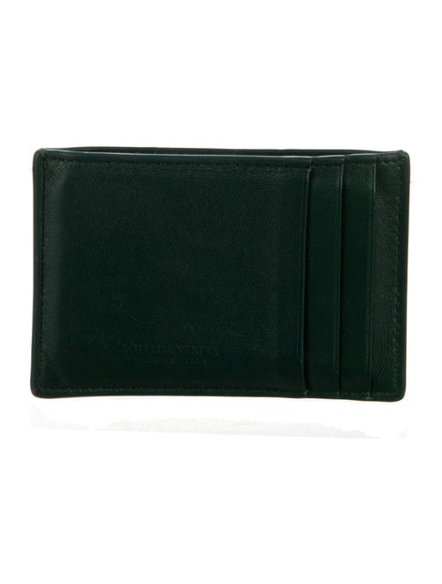 Bottega Veneta Intrecciato Weave Leather Compact Wallet