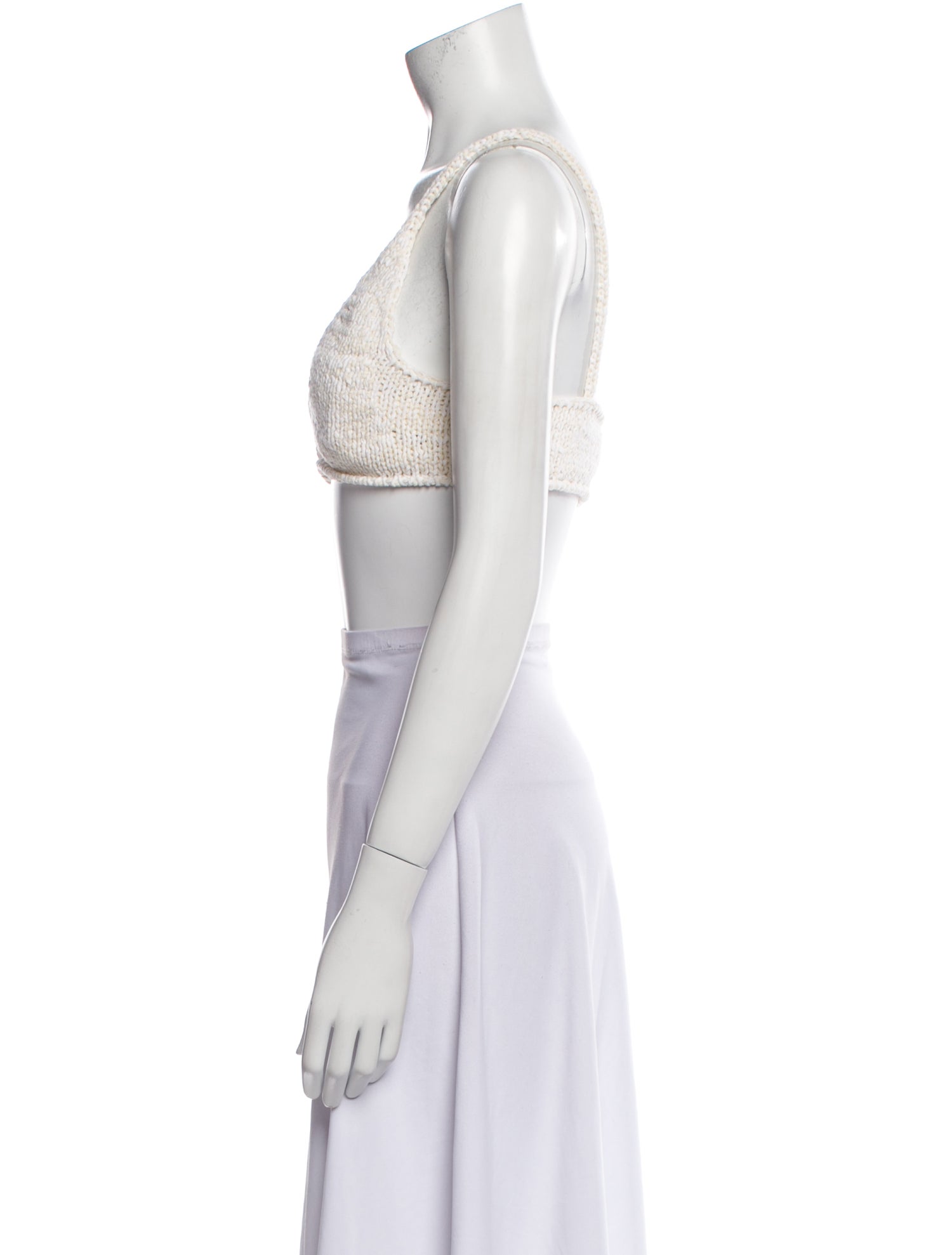 Bottega Veneta V-Neck Sleeveless Crop Top