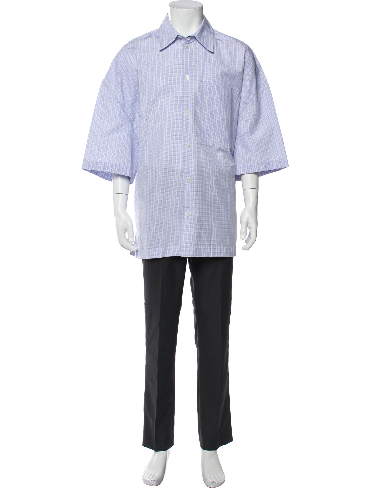 Bottega Veneta Signature Logo Plaid Print Shirt w/ Tags