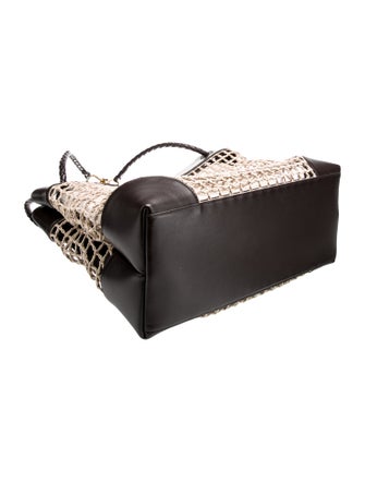 Bottega Veneta Canvas Net Andiamo Large