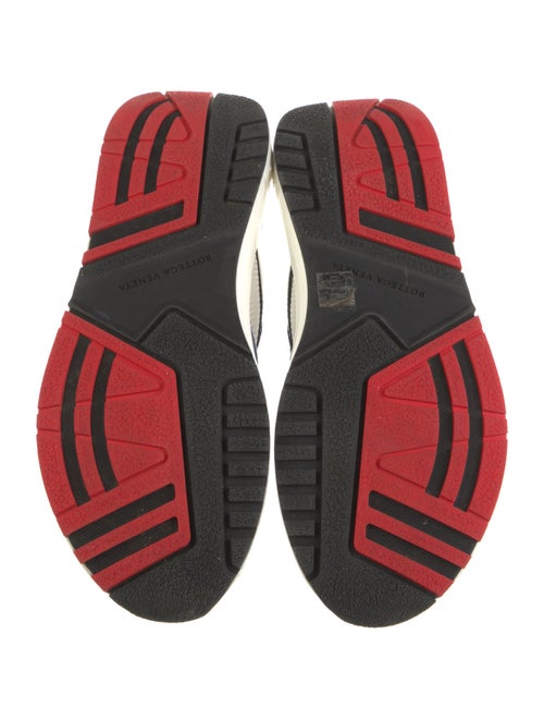 Bottega Veneta Leather Colorblock Pattern Sneakers