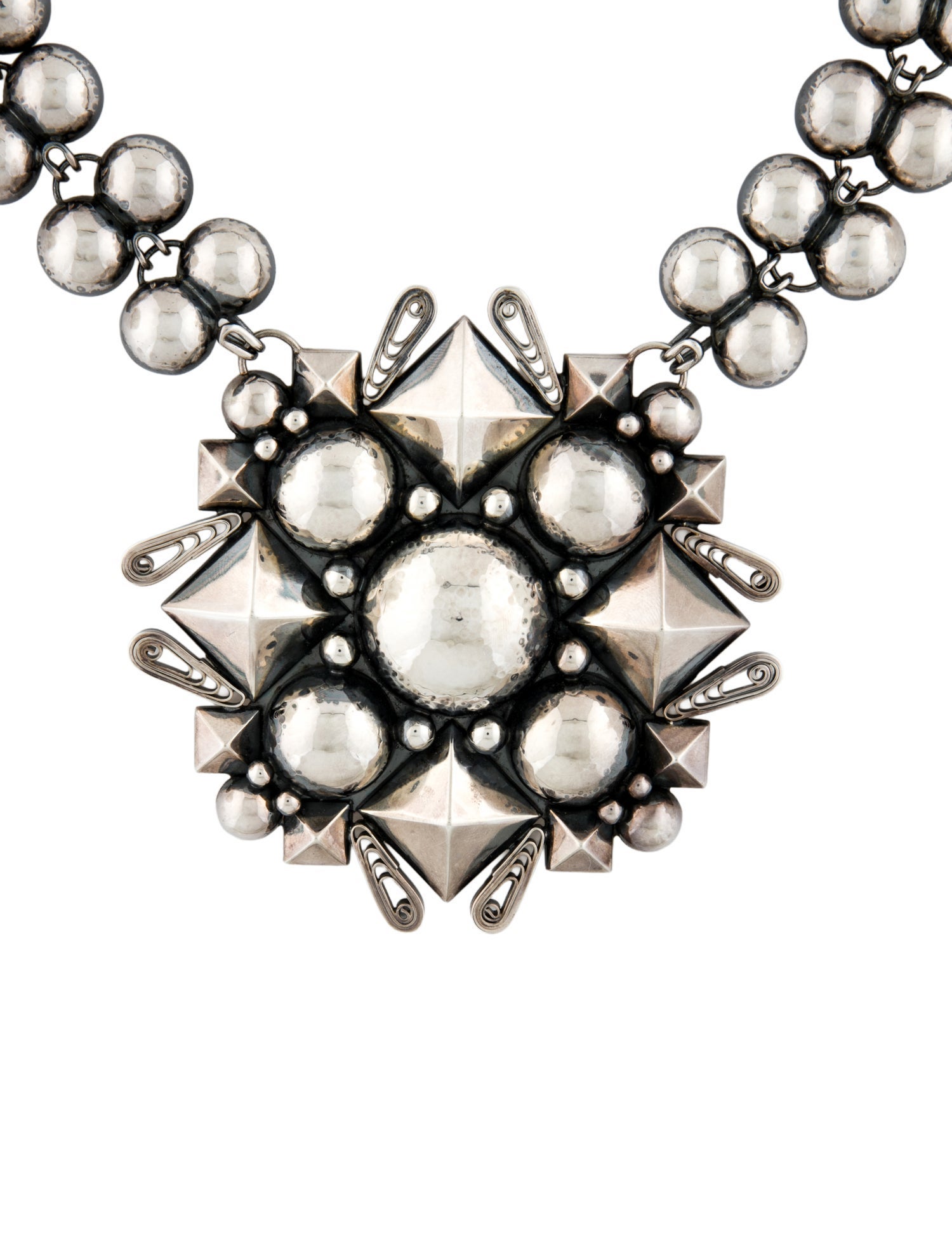 Bottega Veneta Pendant Chunky Collar Necklace
