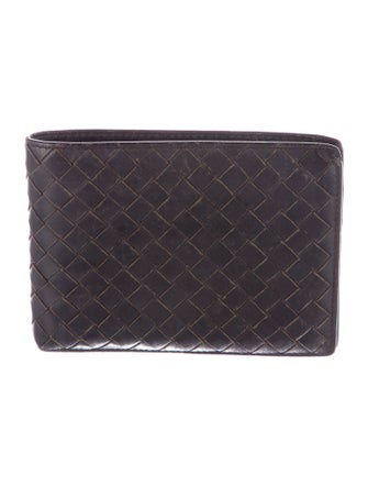 Bottega Veneta Intrecciato Weave Leather Bifold Wallet