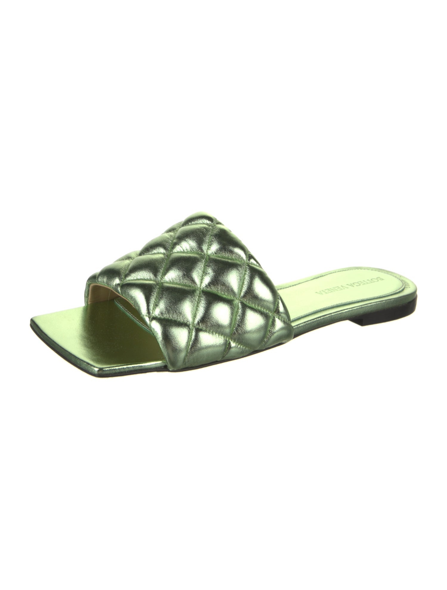 Bottega Veneta Leather Animal Print Slides w/ Tags