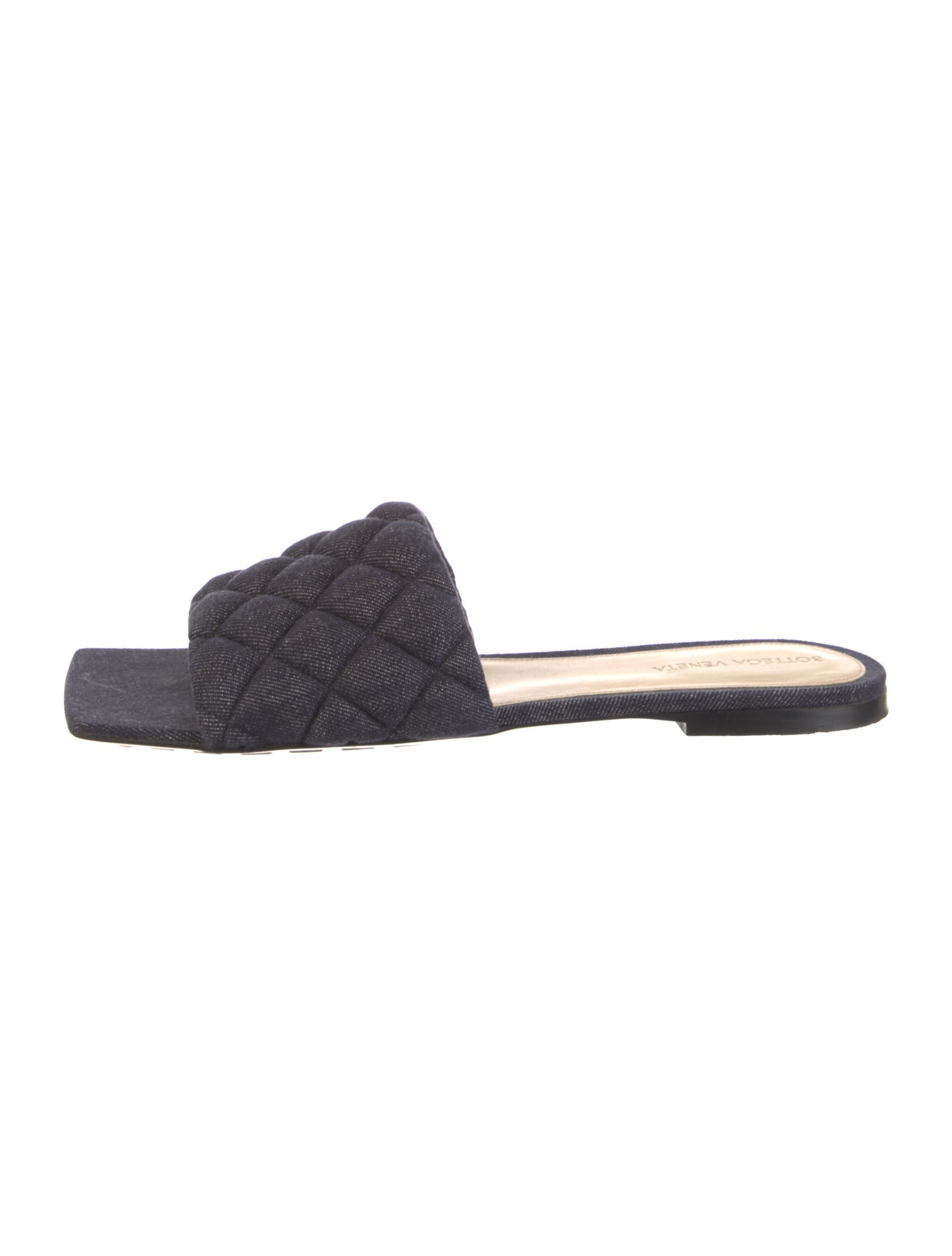 Bottega Veneta Denim Slides