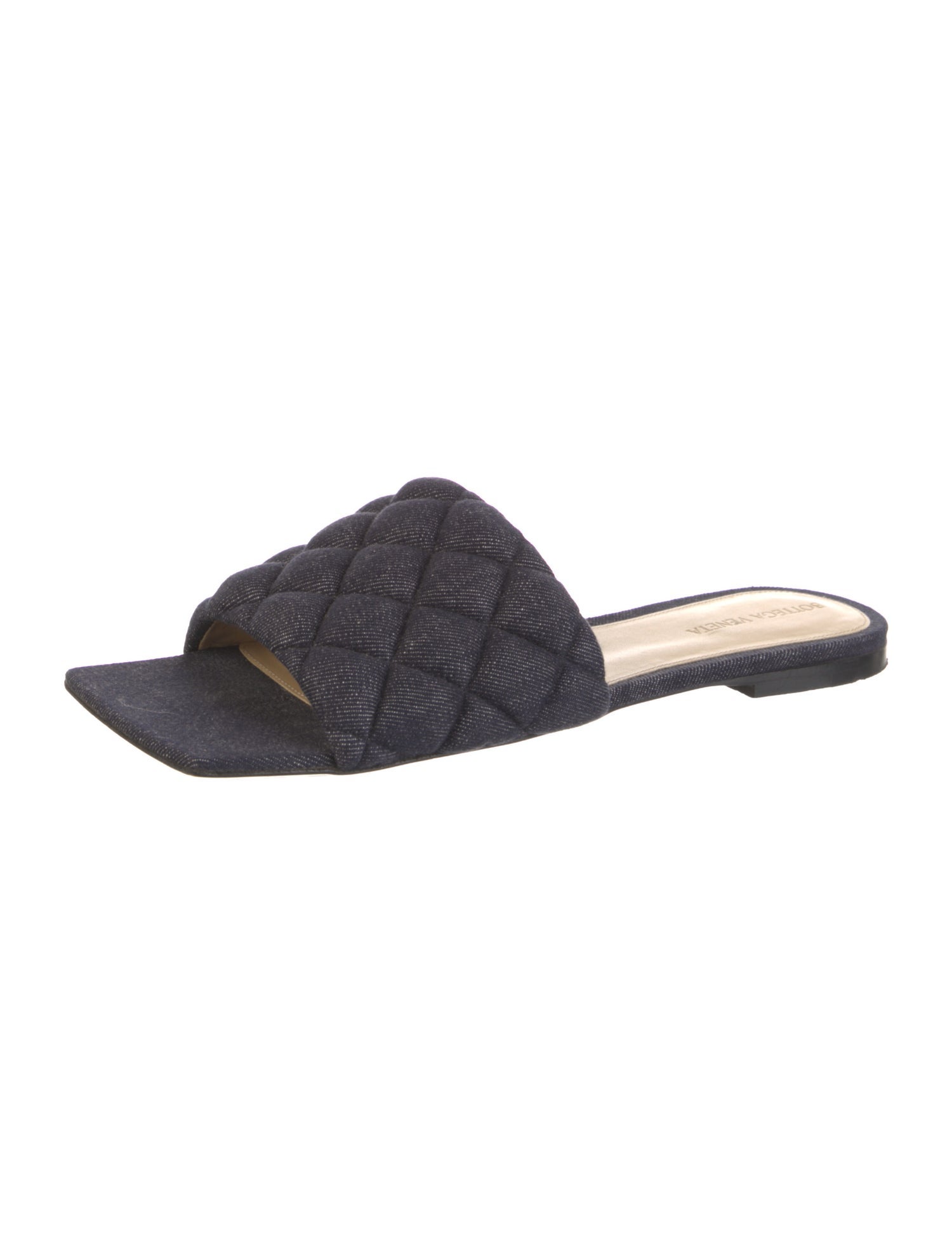 Bottega Veneta Denim Slides