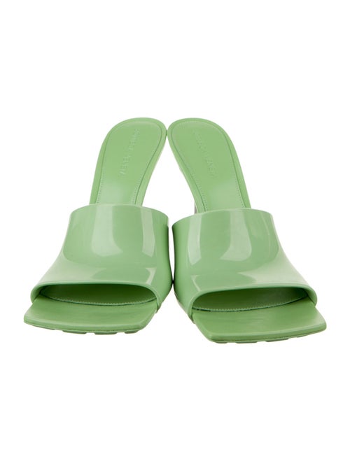 Bottega Veneta Rubber Leather Trim Embellishment Slides