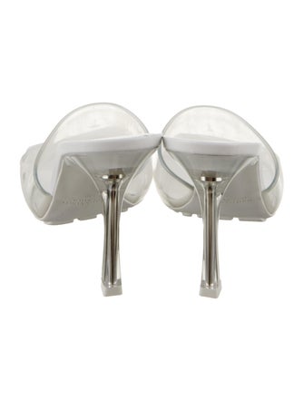 Bottega Veneta Rubber Leather Trim Embellishment Slides