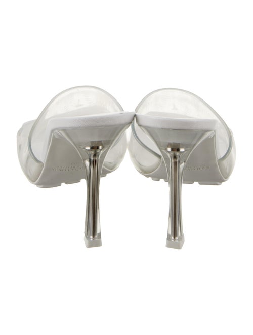 Bottega Veneta Rubber Leather Trim Embellishment Slides