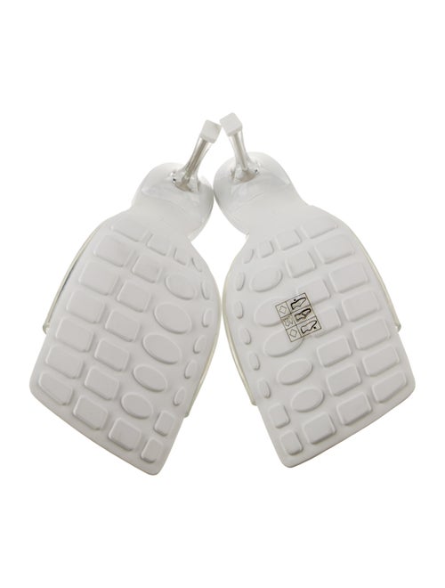 Bottega Veneta Rubber Leather Trim Embellishment Slides