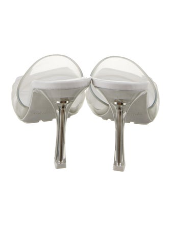 Bottega Veneta Rubber Leather Trim Embellishment Slides