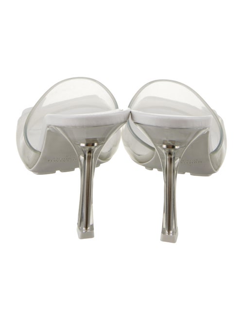 Bottega Veneta Rubber Leather Trim Embellishment Slides