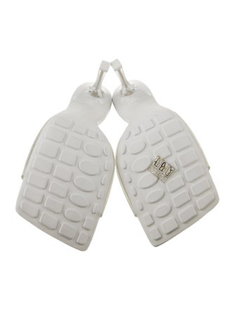 Bottega Veneta Rubber Leather Trim Embellishment Slides