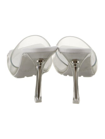 Bottega Veneta Rubber Leather Trim Embellishment Slides