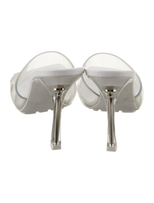 Bottega Veneta Rubber Leather Trim Embellishment Slides