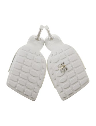 Bottega Veneta Rubber Leather Trim Embellishment Slides