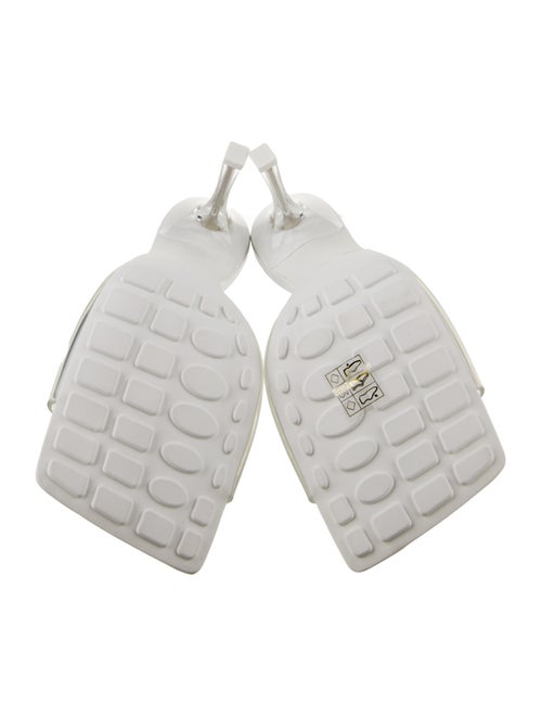 Bottega Veneta Rubber Leather Trim Embellishment Slides