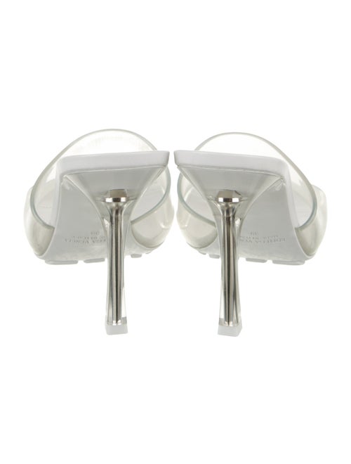 Bottega Veneta Rubber Leather Trim Embellishment Slides