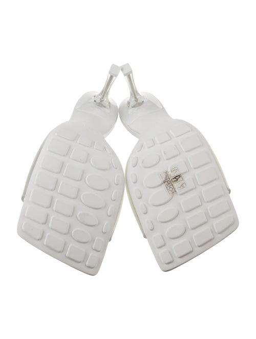 Bottega Veneta Rubber Leather Trim Embellishment Slides