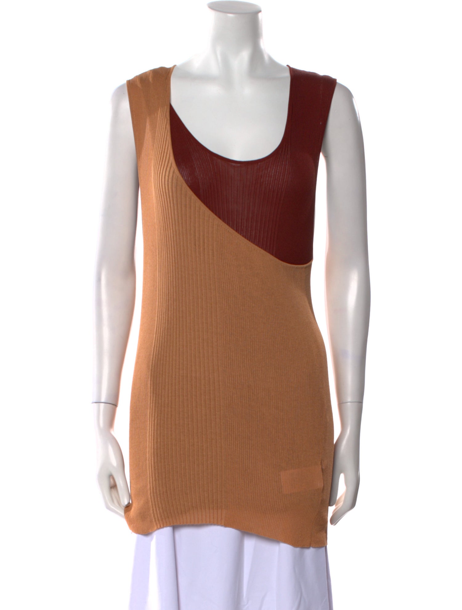Bottega Veneta Scoop Neck Sleeveless Tunic