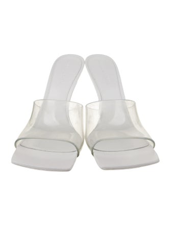 Bottega Veneta Rubber Leather Trim Embellishment Slides