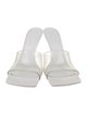 Bottega Veneta Rubber Leather Trim Embellishment Slides