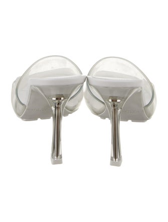 Bottega Veneta Rubber Leather Trim Embellishment Slides