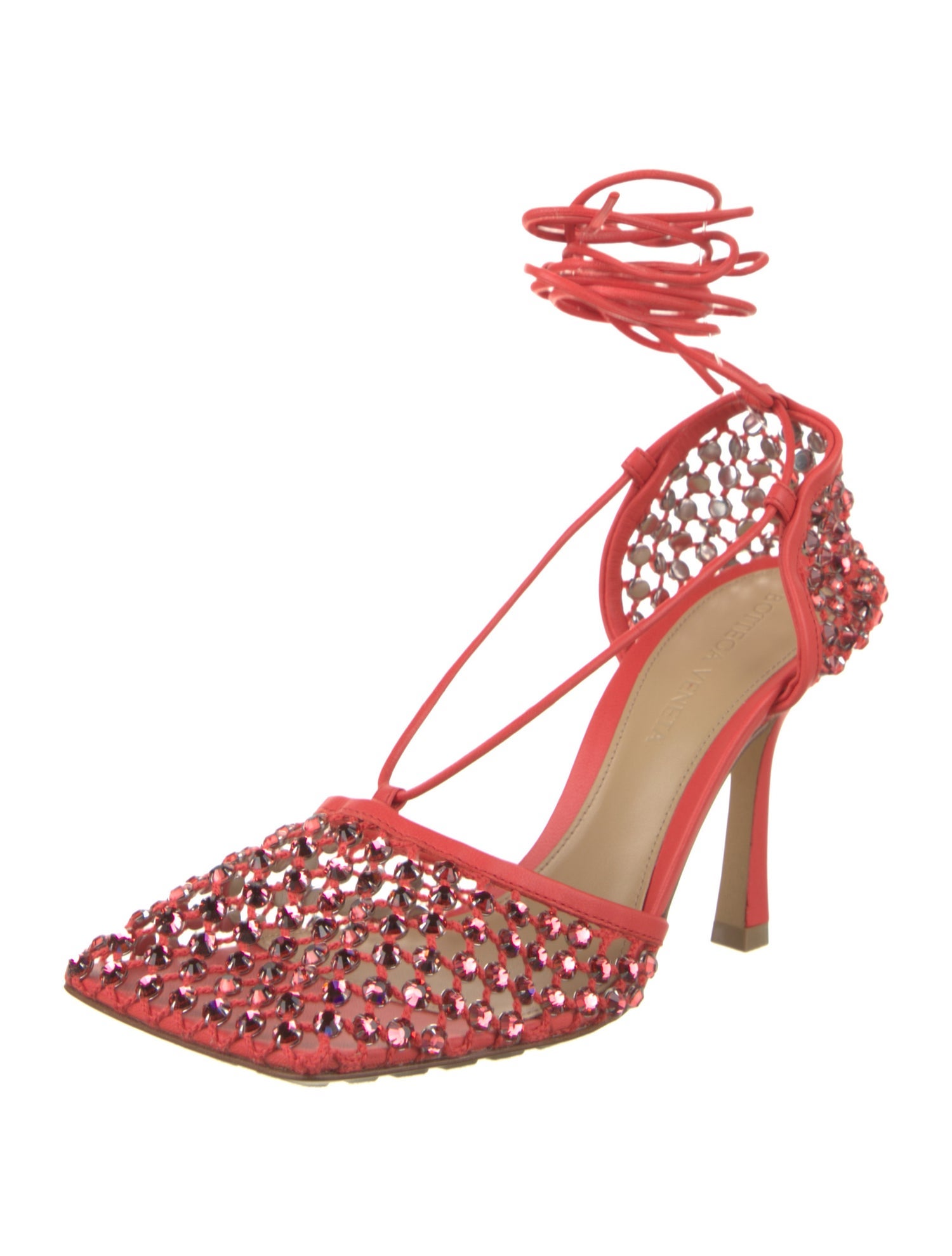 Bottega Veneta Mesh Printed D'Orsay Pumps