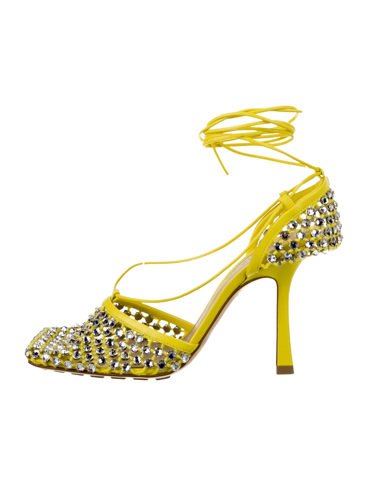 Bottega Veneta Mesh Crystal Embellishments Pumps w/ Tags