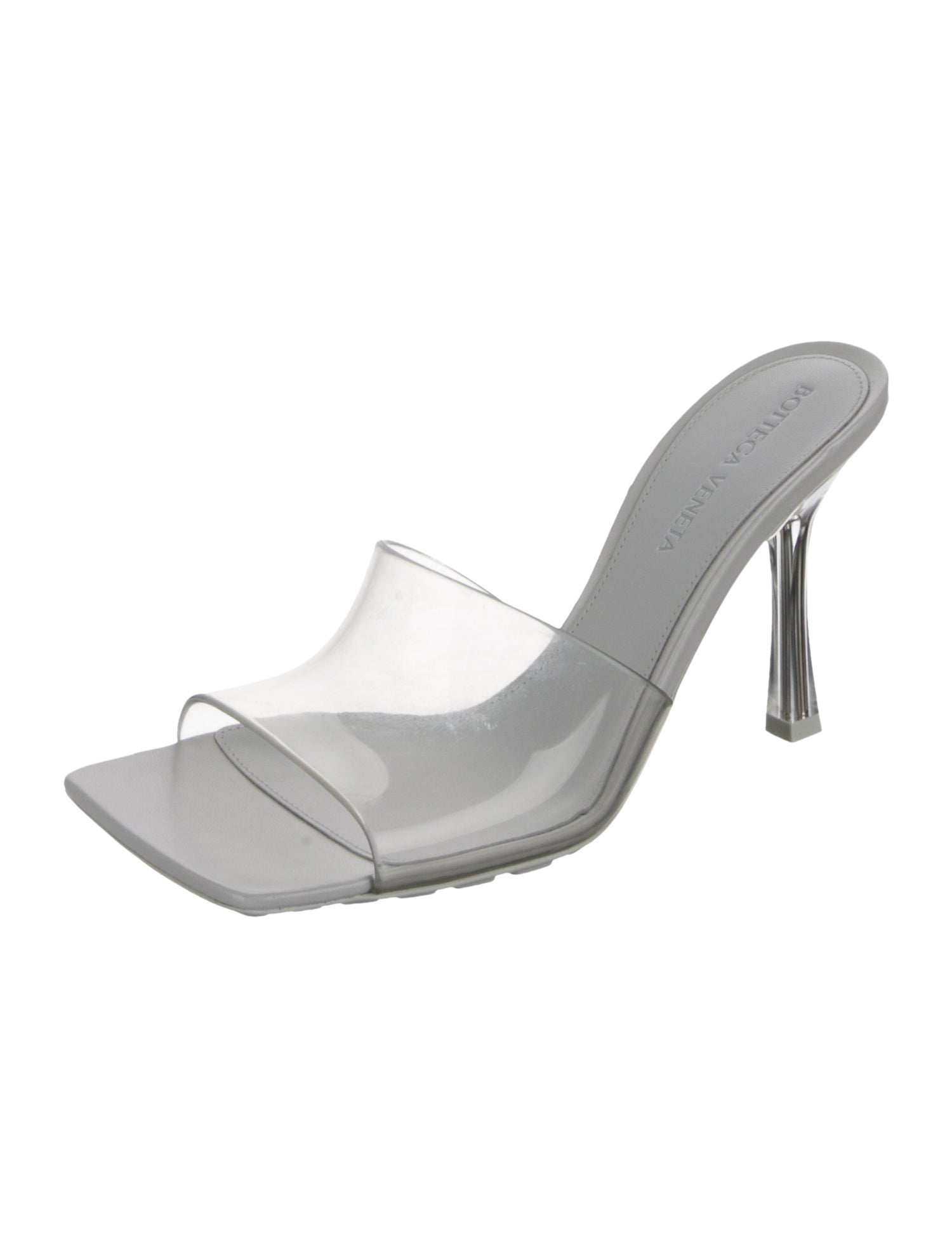 Bottega Veneta PVC Leather Trim Embellishment Slides w/ Tags