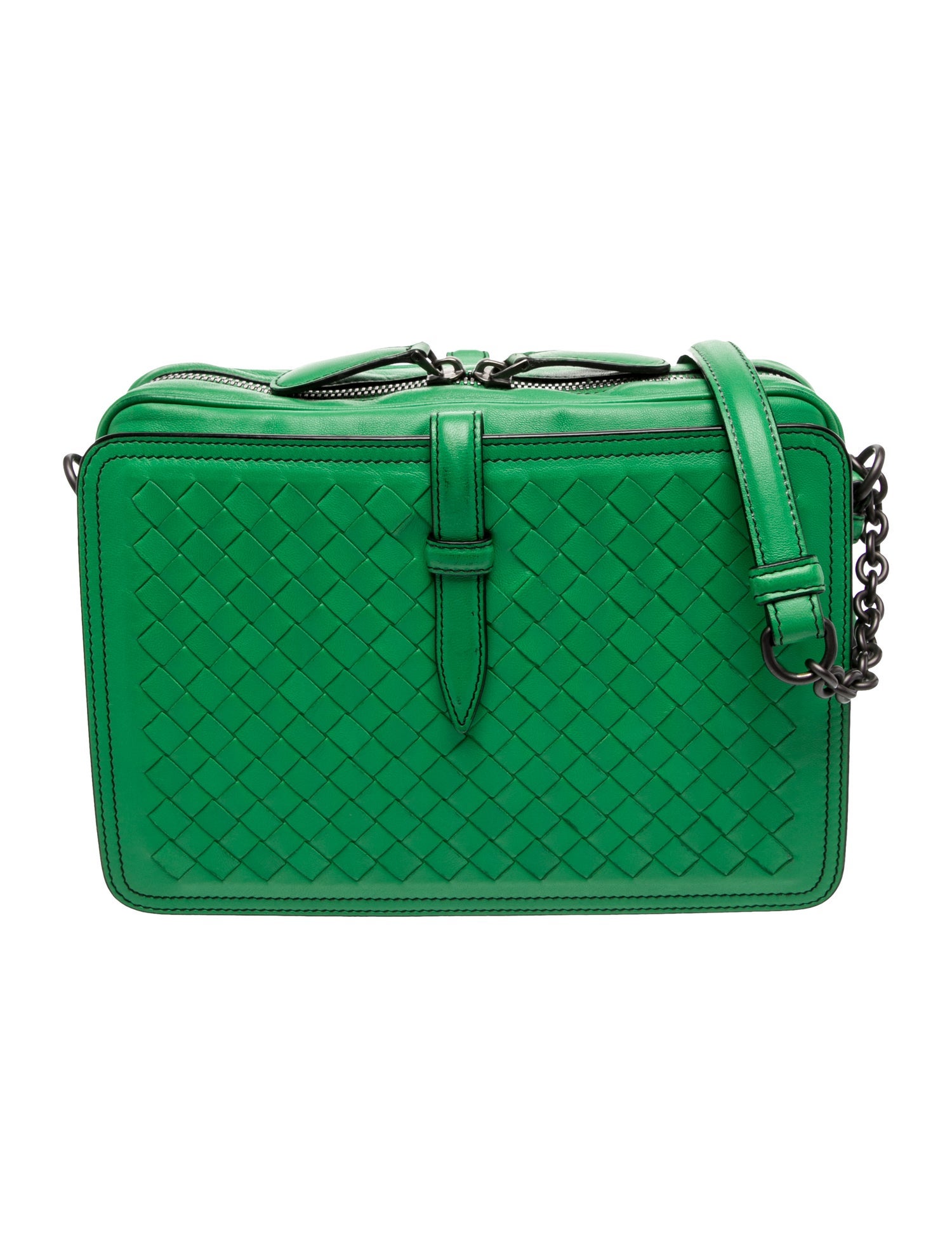 Bottega Veneta Intrecciato Belt Flap Camera Bag