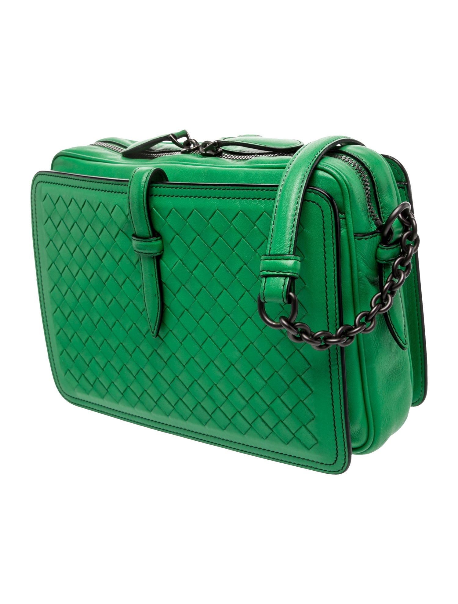 Bottega Veneta Intrecciato Belt Flap Camera Bag