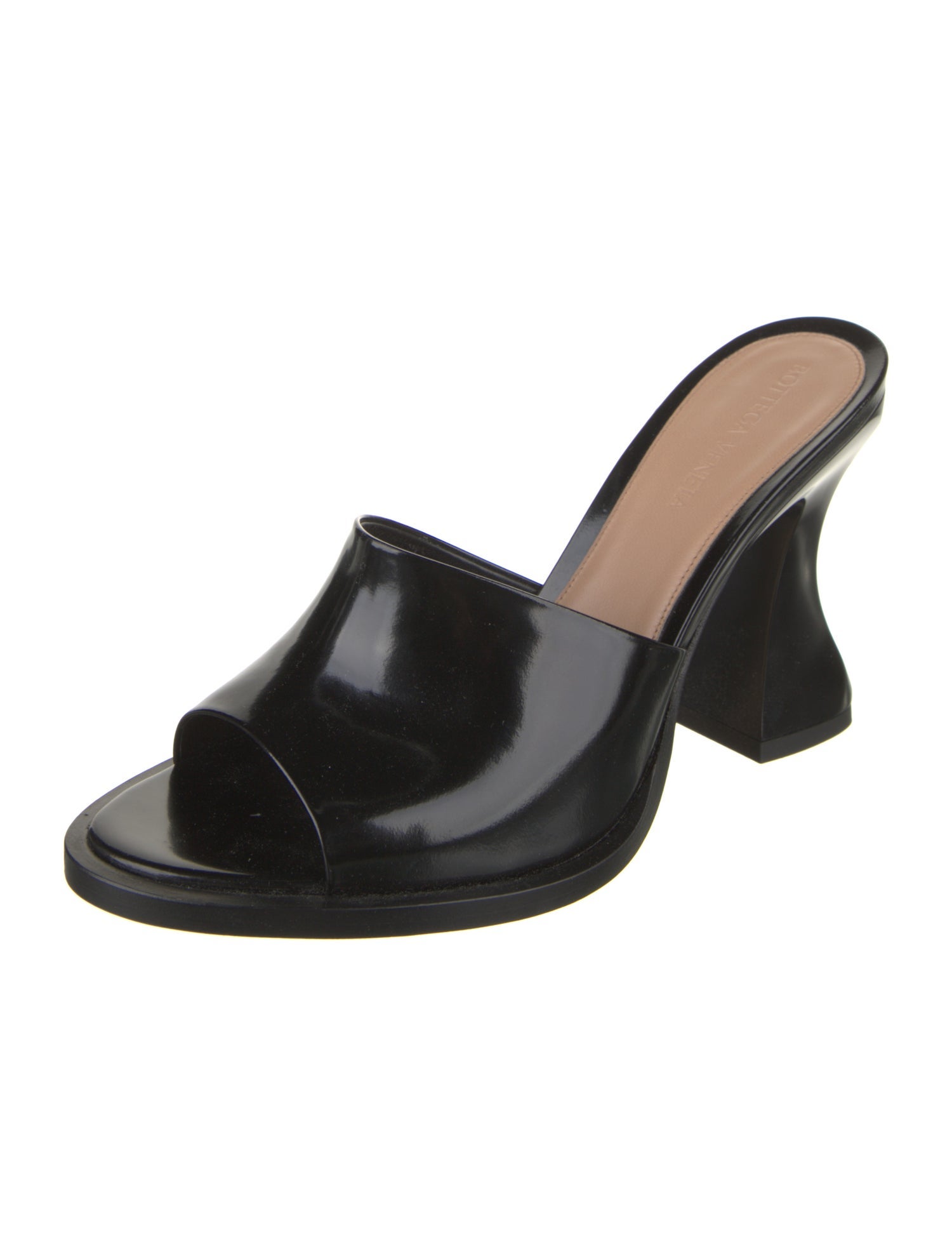 Bottega Veneta Patent Leather Slides