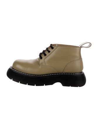 Bottega Veneta Leather Lace-Up Boots