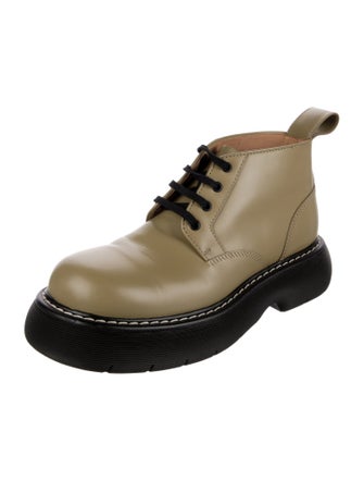 Bottega Veneta Leather Lace-Up Boots