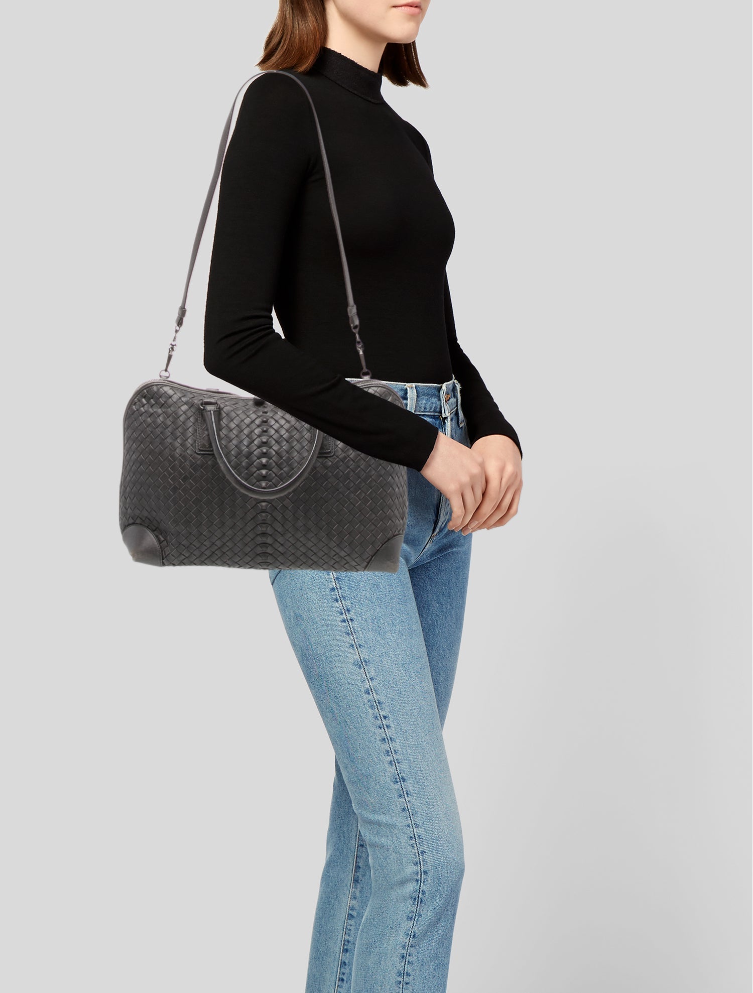 Bottega Veneta Intrecciato Top Handle Bag Vintage