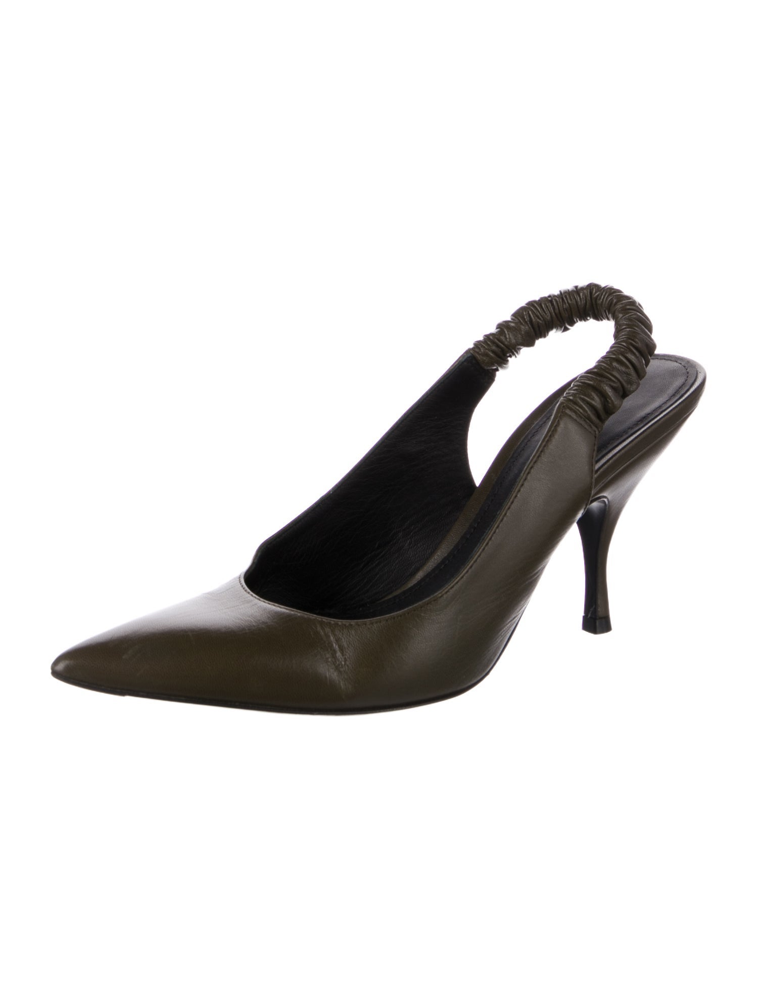 Bottega Veneta Leather Slingback Pumps