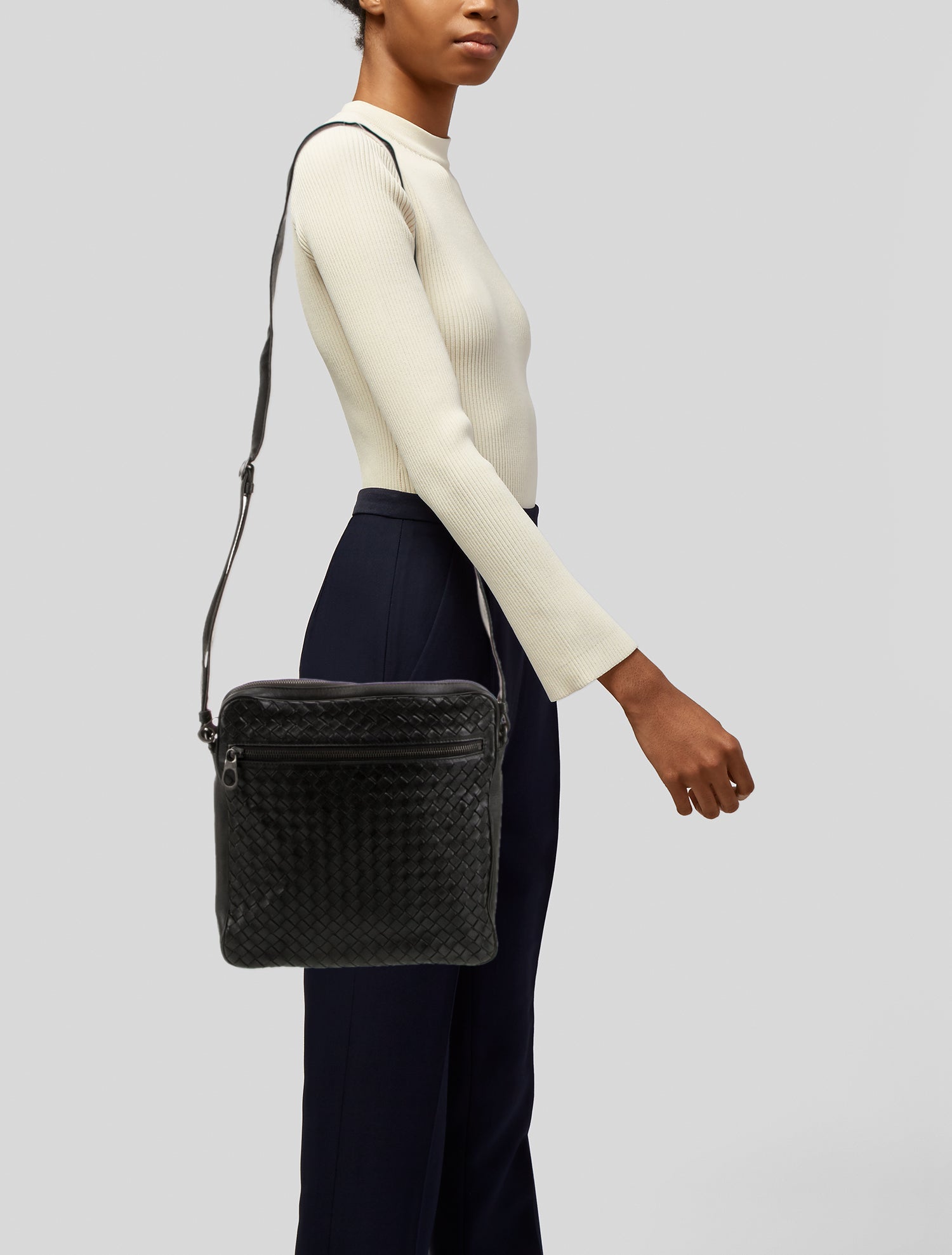 Bottega Veneta Intrecciato Messenger Bag