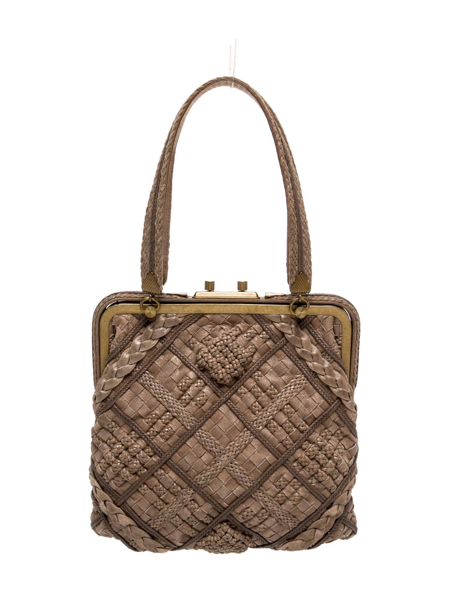 Bottega Veneta Suede Top Handle Bag
