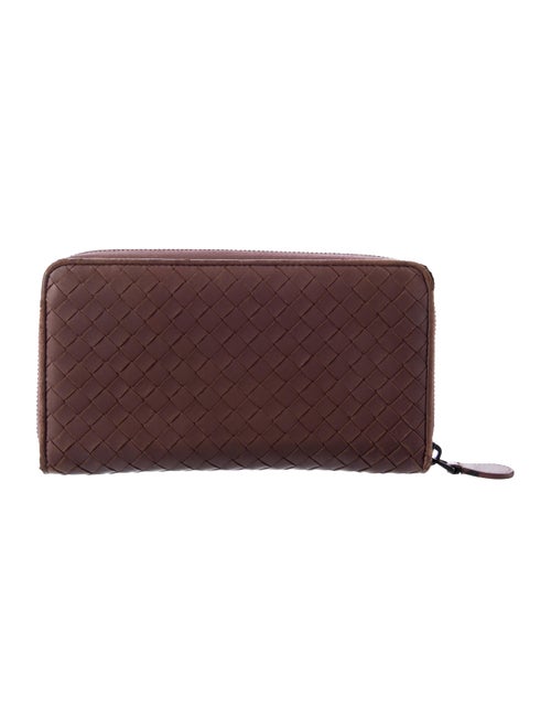 Bottega Veneta Intrecciato Weave Leather Continental Wallet