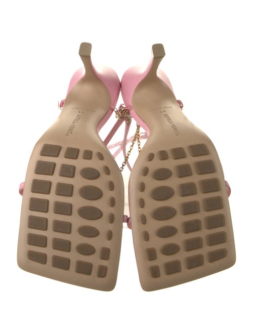 Bottega Veneta Leather Chain-Link Accents Sandals