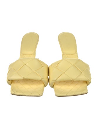 Bottega Veneta Intrecciato Weave Leather Slides