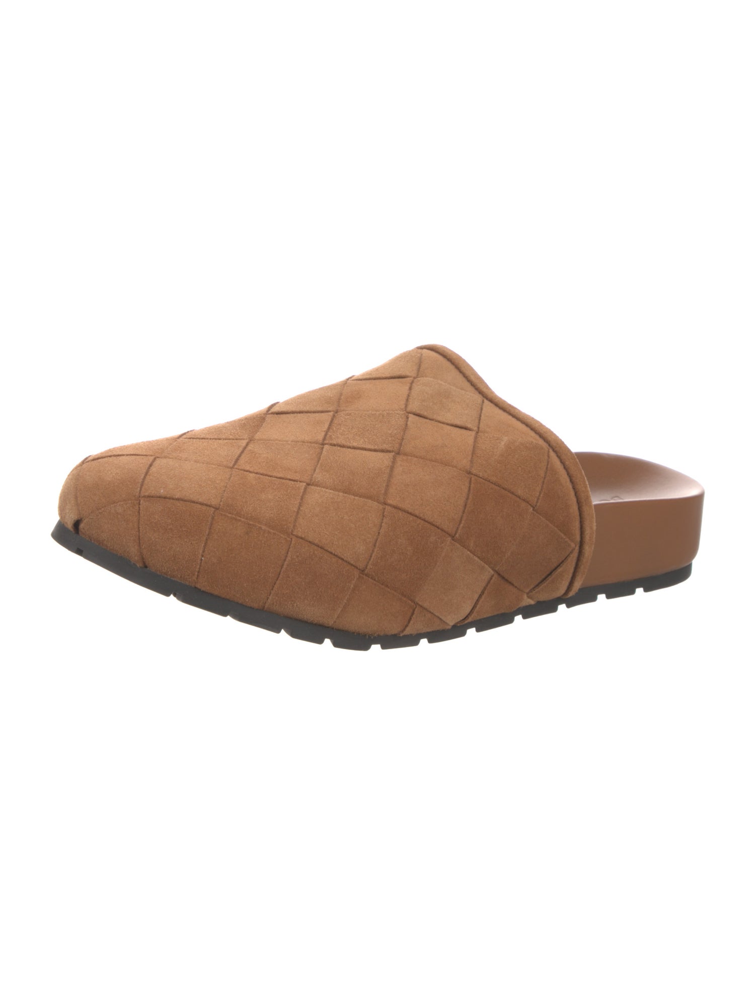 Bottega Veneta Intrecciato Weave Suede Mules
