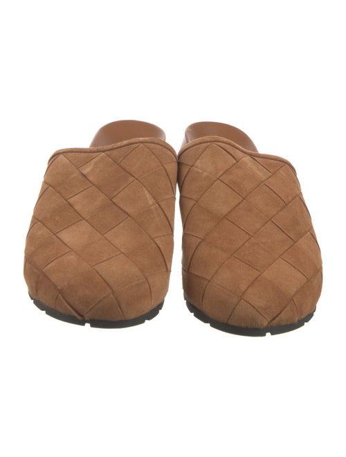 Bottega Veneta Intrecciato Weave Suede Mules