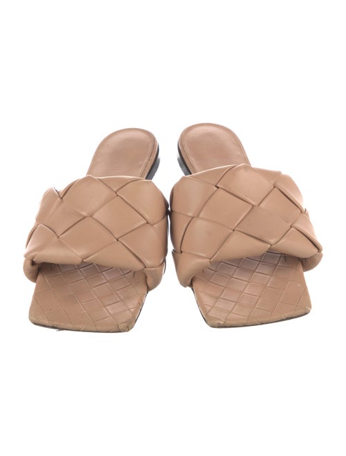 Bottega Veneta Intrecciato Weave Leather Slides