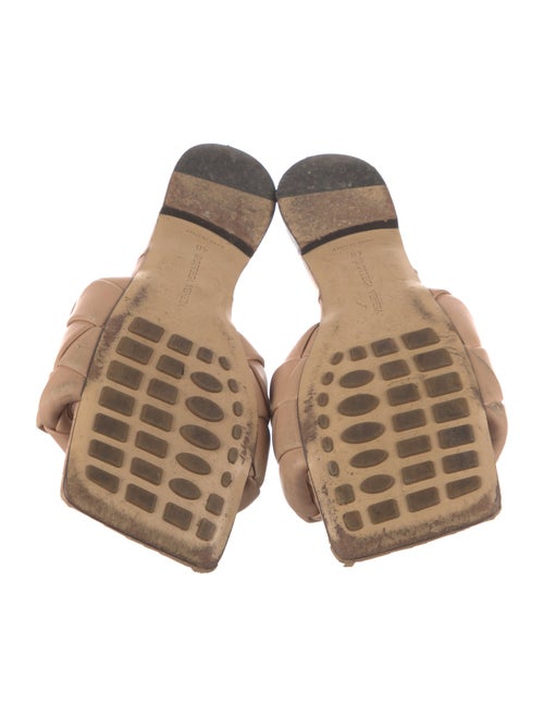 Bottega Veneta Intrecciato Weave Leather Slides